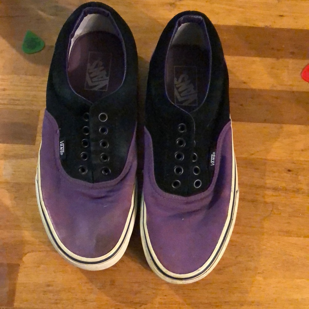 Purple and black vans